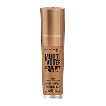 Rimmel Multi-Tasker Better Than Filters Face Primer, Glow Booster and Highlighter 006 Medium deep