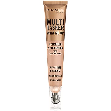 Rimmel Multi-Tasker Wake Me Up Concealer & Foundation 025 Rose Ivory