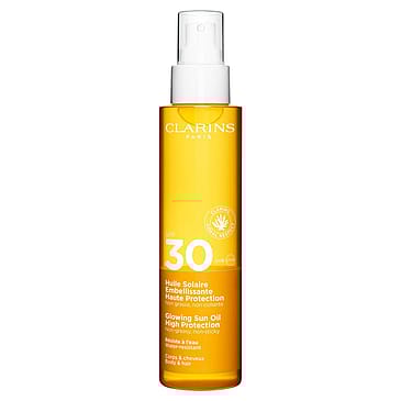 Clarins Glowing Sun Oil High Protection SPF30 Body & Hair 150 ml