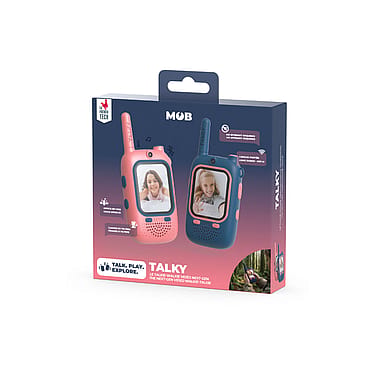 Mobility on Board Walkie-Talkie Video Talky Blå og Pink