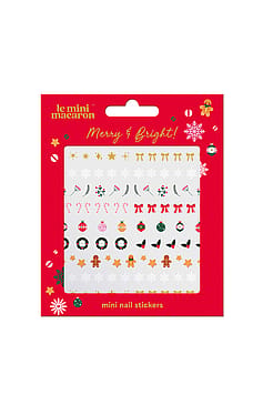 Le mini macaron Mini Nail Stickers Merry & Bright