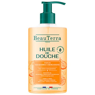 Beau Terra Shower Oil Mandarin & Bergamot 750 ml