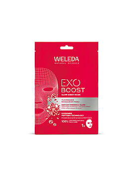 Weleda Exo Boost Glow Sheet Mask Pomegranate Sheet Mask