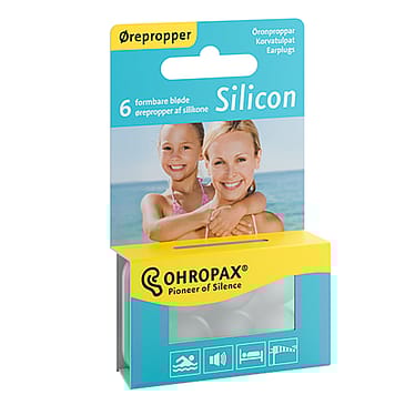 Ohropax Earplugs Silicon 6 stk.