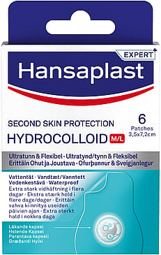 Hansaplast Second Skin Hydrocolloid M 6 pcs