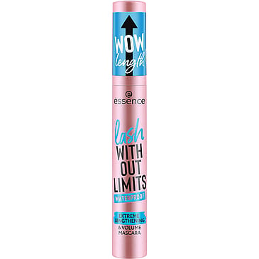 Essence Lash Without Limits Extreme Lengthening & Volume Mascara 03 Black Waterproof
