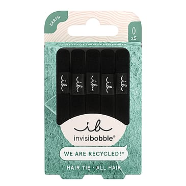 Invisibobble_ Hair Tie Black 5 stk