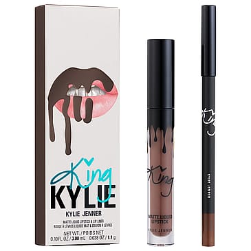 Kylie Cosmetics Makeup King Kylie Matte Liquid Lipstick + Lip Liner True Brown K