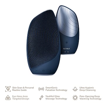 GESKE Sonic Thermo Facial Brush 6 in 1 Midnight