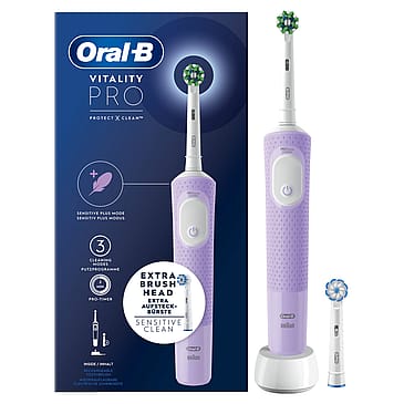 Oral-B Vitality Pro Eltandbørste + 1 Børstehoved Lilla