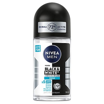 Nivea Men Black & White Invisible Fresh Roll On 50 ml