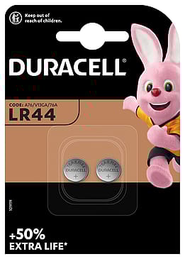 Duracell LR44 Alkaline Coin Batterier 2 Pak