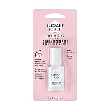 Elegant Touch Pink Brush On Glue 6 ml 6 ml