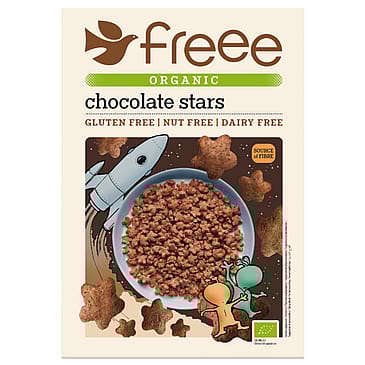 Doves Farm Chocolate Stars m. Chokolade Ø 375 g