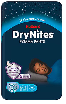 DryNites Natunderbukser 9 stk Dreng 8-13 år