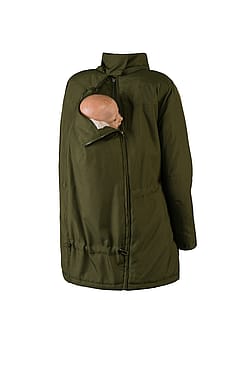 Wombat Wallaby Graviditets- og bærejakke Forest Green/Beige XXXL