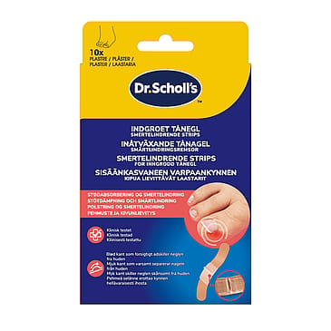 Scholl Ingrown Toenail Pain Relief Strips 10 stk