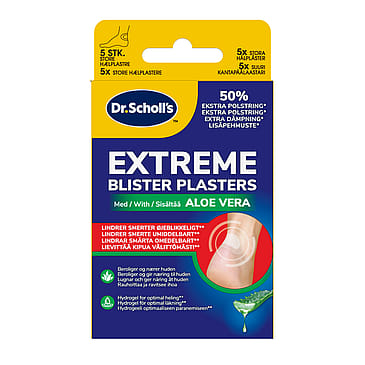 Scholl Extreme Blister Plasters with Aloe Vera 5 stk