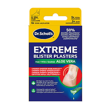 Scholl Extreme Blister Plasters with Aloe Vera 5 stk