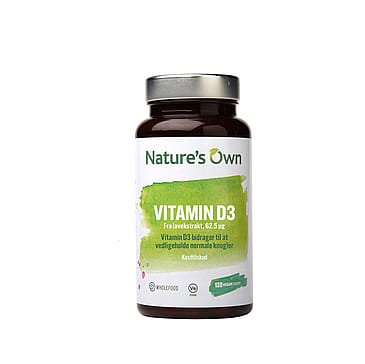 Natures Own Vitamin D3 120 tabl