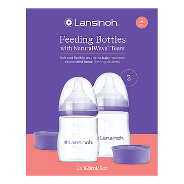 Lansinoh Sutteflaske NaturalWave 2 x 160 ml