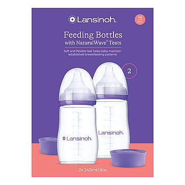 Lansinoh Sutteflaske NaturalWave 2 x 240 ml
