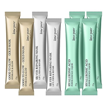 âme pure Jelly Glow Rubber Mas k- Smooth & Glow Mix - 4 sæt