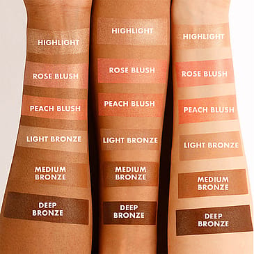 ICONIC LONDON Multi-Use Cream Blush, Bronze and Highlight Palette