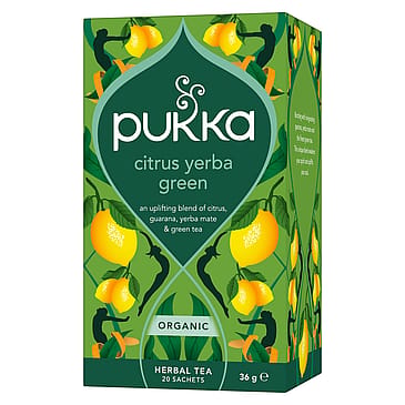 Pukka Citrus Yerba Green te Øko 20 Breve