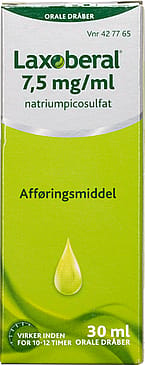 Laxoberal 7,5 mg/ml, orale dråber, opløsning 30 ml