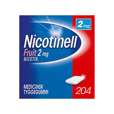 Nicotinell Fruit Tyggegummi 2 mg 204 stk