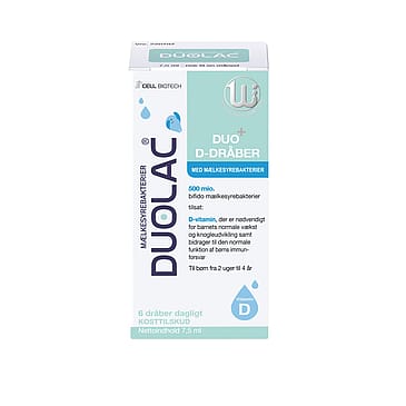 DUOLAC Duo+ D-dråber 7,5 ml