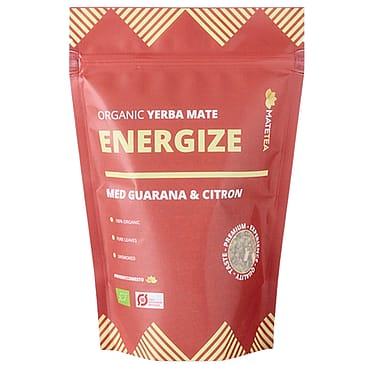 Matetea Yerba Mate Energize Guarana Og Citron Ø 180 g