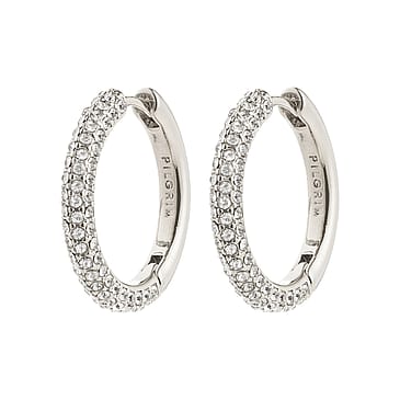 Pilgrim Tatum Store Hoops Sølvbelagt