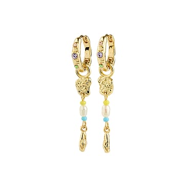 Pilgrim Øreringe Ellington Guldbelagt