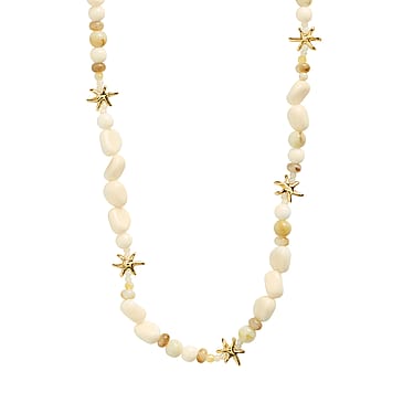 Pilgrim Prism Necklace White/Gold-Plated