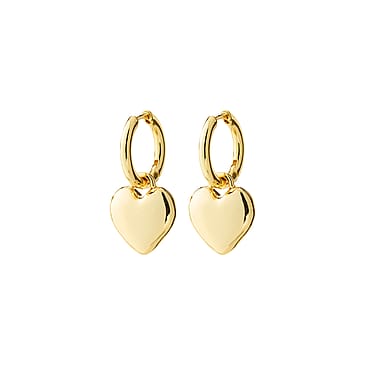 Pilgrim ARIEN heart earrings gold-plated
