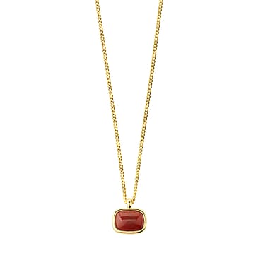 Pilgrim NOW necklace gold-plated/red