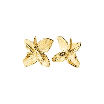 Pilgrim TRACE flower earrings gold-plated
