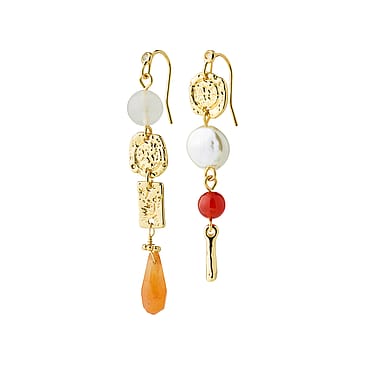 Pilgrim TRACE earrings gold-plated/multi
