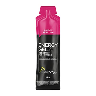 PurePower Energy Gel Hindbær Koffein 40 g