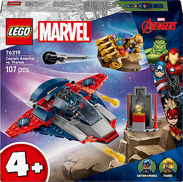 Lego Marvel Captain America mod Thanos med 2 minifigurer 76319