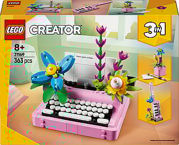 Lego Creator 3I1 Skrivemaskine med Blomster Legesæt 31169