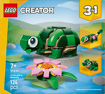Lego Skildpadde med åkandeblomst 31377