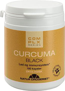 Natur Drogeriet Curcuma Black m. gurkemeje og sort peber 180 kaps.