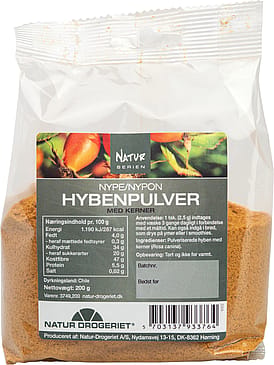 Natur Drogeriet Hybenpulver med kerner, fint 200 g
