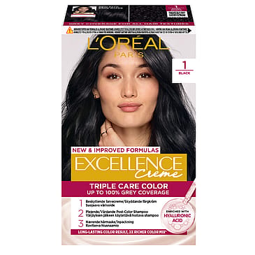 L'Oréal Paris Excellence Creme Permanent Color 1 Sort