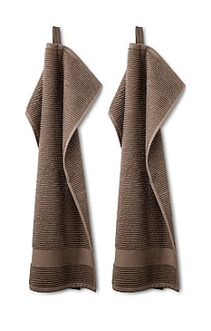 Compliments Slow Towel 2-pak Brown 40x60 cm