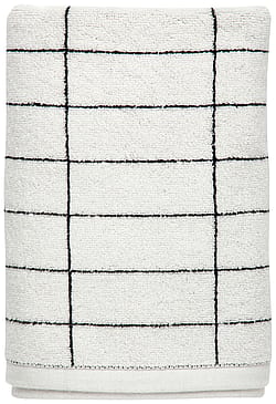 Mette Ditmer Tile Stone Gæstehåndklæde Sort/hvid 38 x 60 cm 2 pak