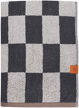 Mette Ditmer Retro Badehåndklæde Mørk Grå 70 x 133 cm